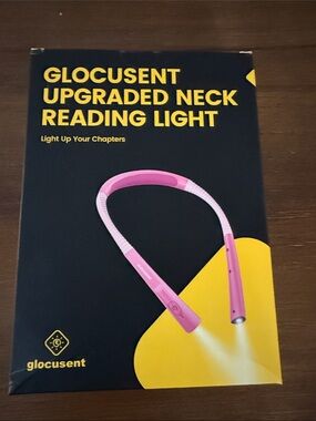 New Glocusent Upgraded Neck Reading Light - Pink